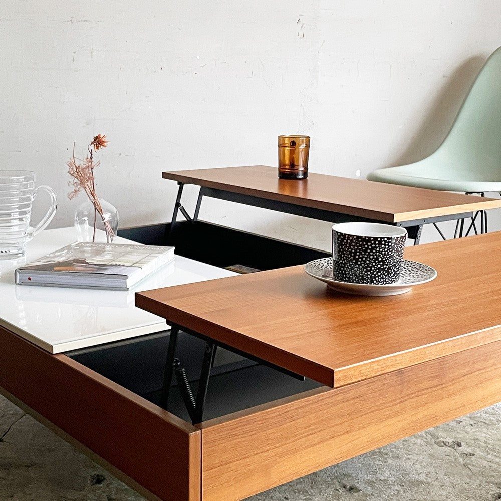 ボーコンセプト BoConcept シヴァ Chiva コーヒーテーブル ガラス×ウォールナット 天板リフトアップ オッカ OCCA 北欧モダン デンマーク ■