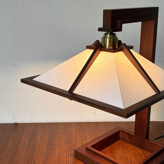 ヤマギワ YAMAGIWA タリアセン1 ミニ TALIESIN1 MINI 322S7314 ウォールナット材 E17 フランク・ロイド・ライト FRANK LLOYD WRIGHT 美品 定価¥110.000- ★