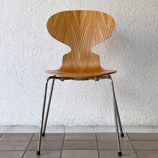 フリッツハンセン Fritz Hansen アントチェア ANT CHAIR アリンコチェア エルム材 4本脚 アルネ・ヤコブセン デンマーク 北欧家具 ◇