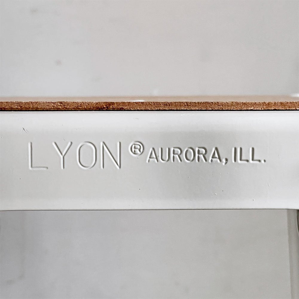 リオン LYON ファクトリー チェア FACTORY CHAIR ホワイト バックレスト キャスター パシフィックファニチャーサービス P.F.S取り扱い 廃番 ■