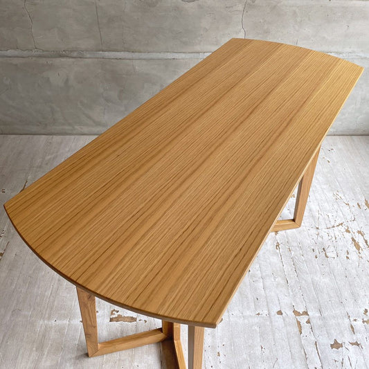 イタリア オーダーメイド コンソールテーブル デスク 飾り台 W120cm アッシュ材 ナチュラル モダンデザイン ♪