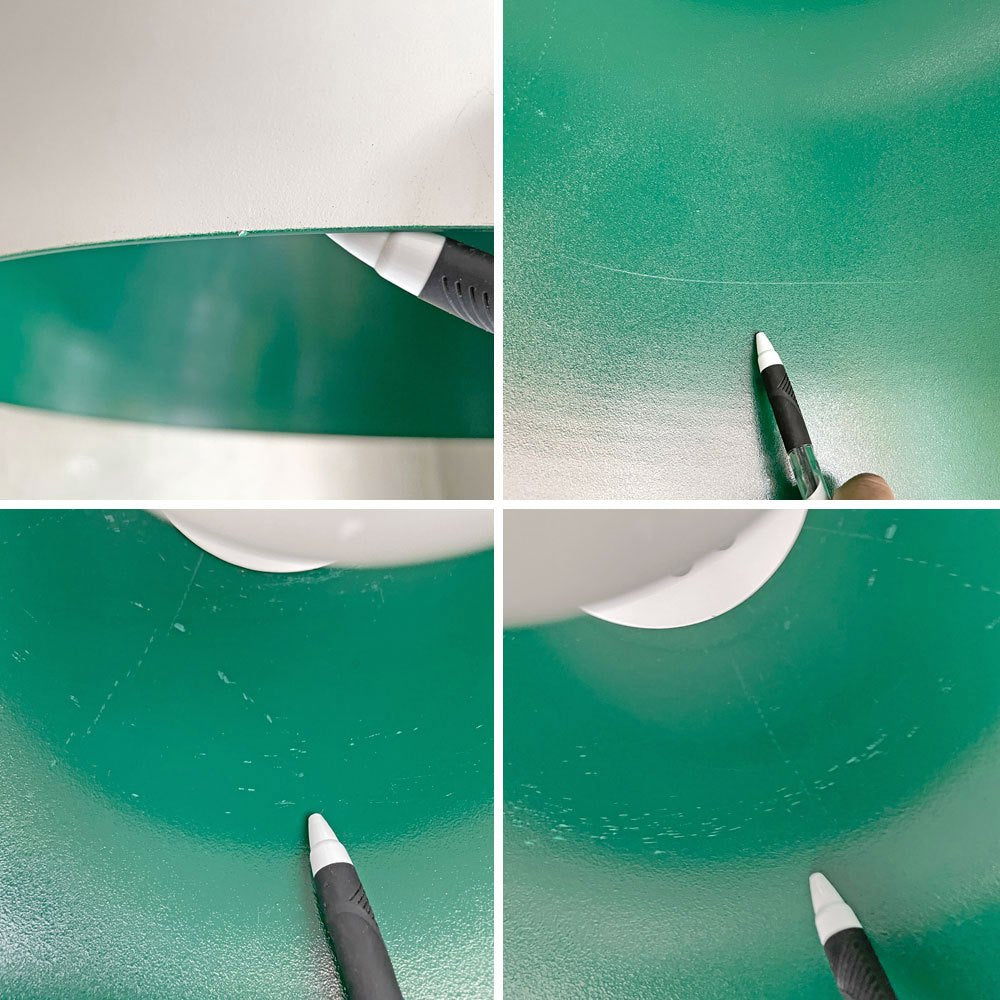 フレイム flame ムースL mousse L ペンダントライト ホワイト リペイント グリーン 定価¥60,500- ♪