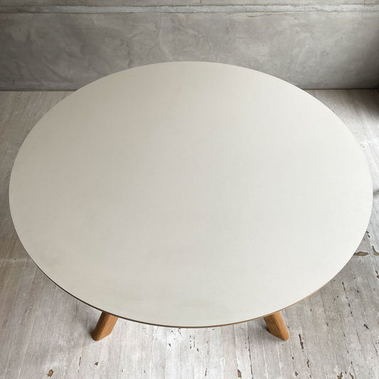 ヘイ HAY CPH 20 ラウンドテーブル ダイニングテーブル Φ90 リノリウム天板 オフホワイト ロナン&エルワン・ブルレック デンマーク 北欧家具 定価¥181,500- ♪