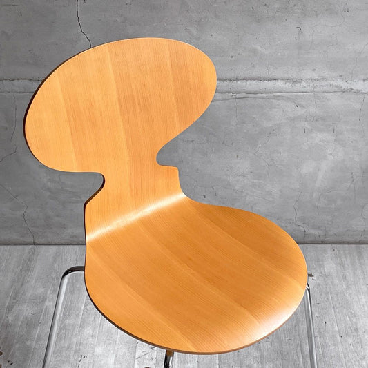 フリッツハンセン Fritz Hansen 3101 アリンコチェア アントチェア 4本脚 ナチュラルビーチ ラッカー仕上げ フェルトグライズ アルネ・ヤコブセン A ♪