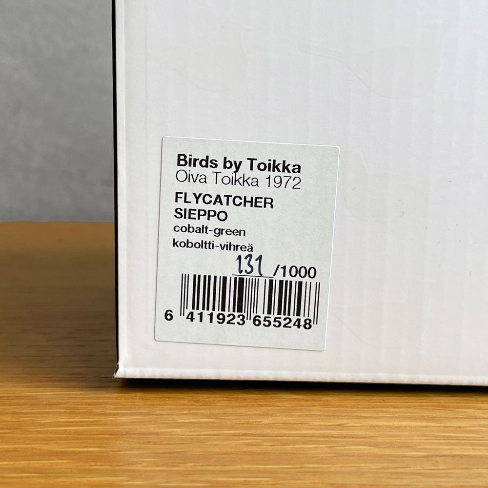 イッタラ iittala バーズバイトイッカ Birds by Toikka コバルトxグリーン 2015年 131/1000 イッタラバード オイバ・トイッカ SCOPE別注 箱・テキスタイル付き ♪