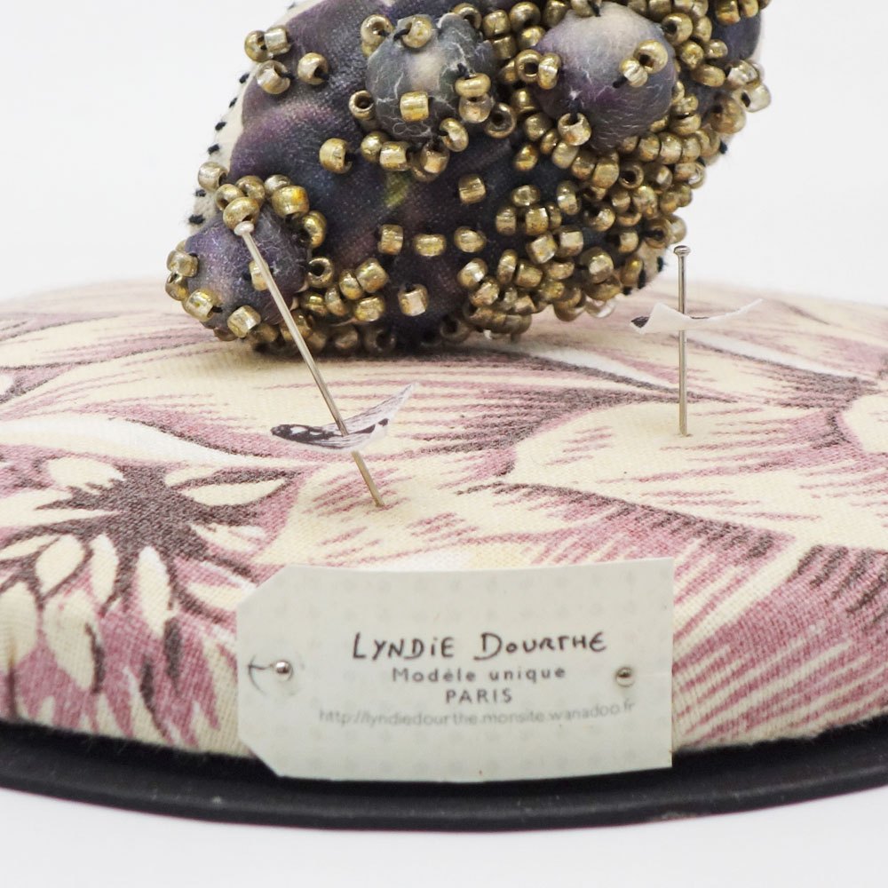 リンディ・ドゥルト Lyndie Dourthe ガラスドーム アートオブジェ ぶどう H20.5cm H.P.FRANCE取扱 ●