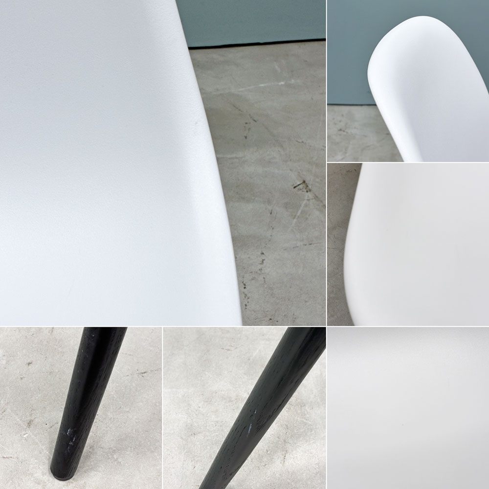ハーマンミラー HermanMiller サイドシェルチェア ドゥエルレッグ DSW アルパイン × エボニー ポリプロピレン製 イームズ ミッドセンチュリー A ◎