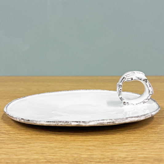 JBAdeV/Jean Baptiste Astierde Villatte 別注ソーサー Feuilles soucoupe a anse アスティエ・ド・ヴィラット ASTIER de VILLATTE 陶器 フランス A ◎