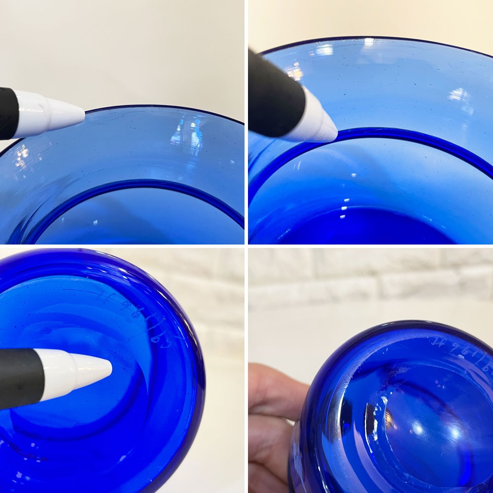 ボダ BODA ガラス フラワーベース エリック・ホグラン Erik Hoglund スウェーデン H961/65 ビンテージ 北欧雑貨 ◎