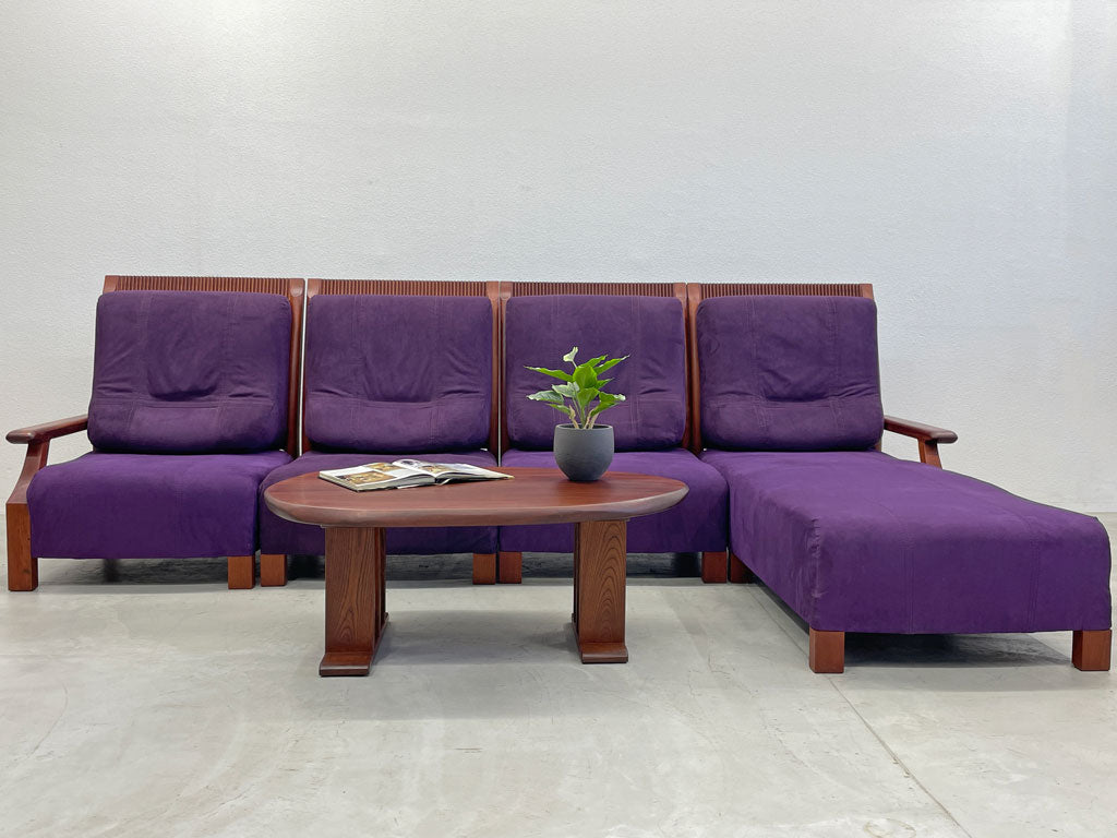 BC工房 パラゴン ソファ paragon Sofa 片アーム+アームレス+のびのび シェーズロング チーク無垢材 定価140万 〓
