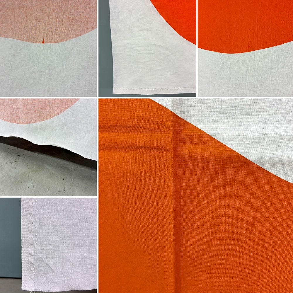 マリメッコ Marimekko パーリナ paaryna マイヤ・イソラ Maija Isola ファブリック オレンジ 洋ナシ 146×254cm ◎