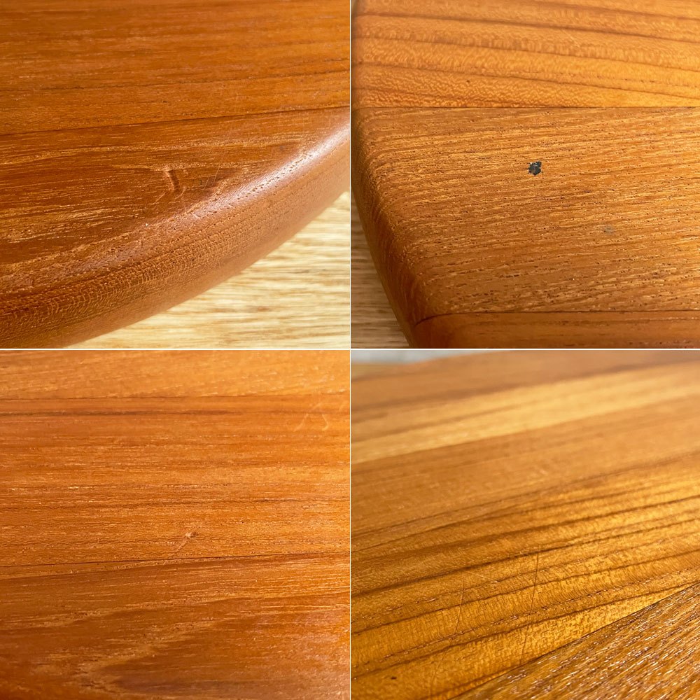 ダンスク DANSK スナックトレイ ボウル チーク無垢材 イェンス・クイストゴー Jens.H.Quistgaard ビンテージ 北欧食器 ♪