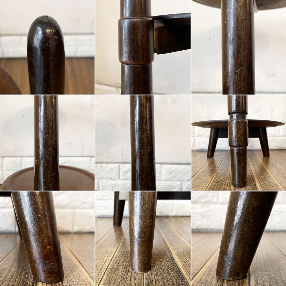 エドマンドヨルゲンセン EDMUND JORGENSEN サイドテーブル サービングテーブル プライウッド 2段 H62cm デンマーク 北欧ビンテージ ◎