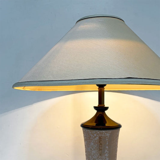 イーセンアーレン ETHAN ALLEN 陶製 テーブルランプ スタンドライト 2段階調光可 クラシカルデザイン ●