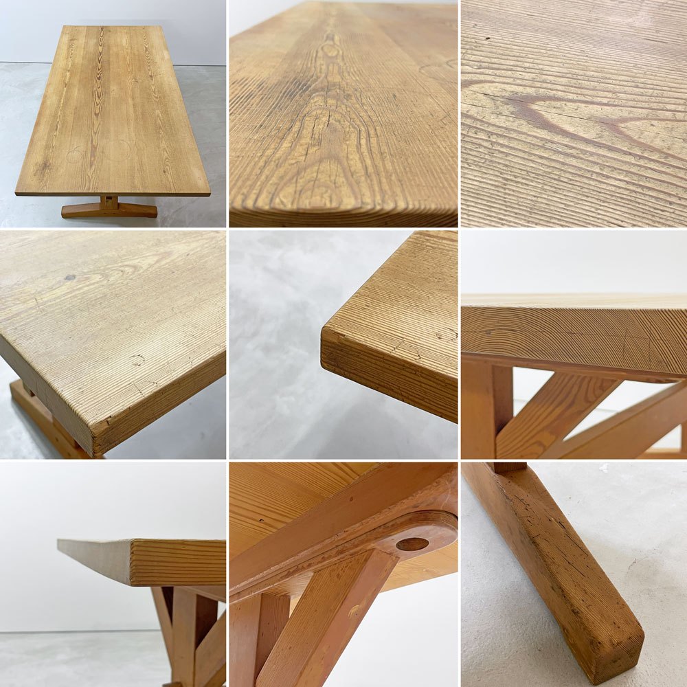 北の住まい設計社 KITANOSUMAISEKKEISHA パイン無垢材 オーダー ダイニングテーブル W160cm ●