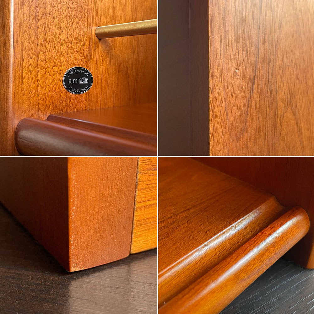 アクメファニチャー ACME Furniture ブルックス レコードボックス BROOKS LP BOX マガジンラック レコードラック ウォールナット クルミ 真鍮 ♪
