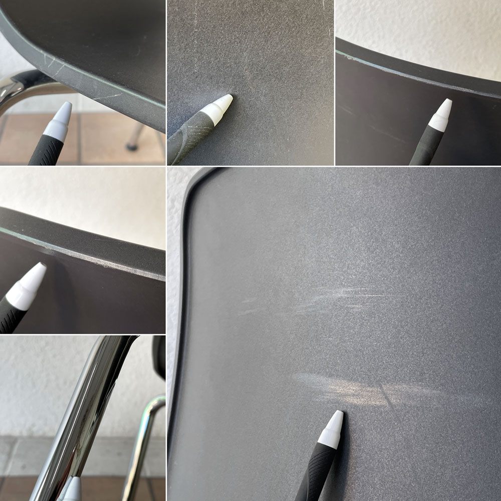 ヴィトラ vitra ハルチューブ HAL Tube サイドチェア ダイニングチェア スタッカブル ブラック ジャスパー・モリソン C ◇