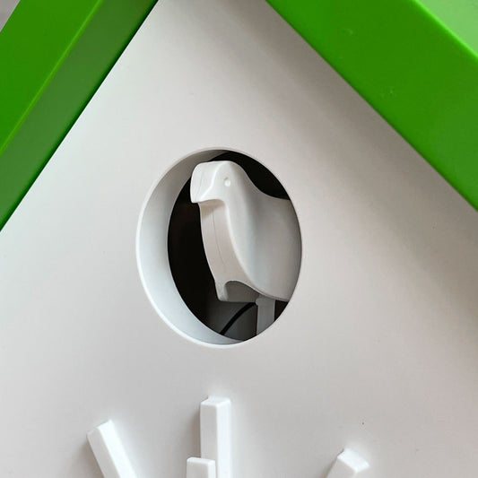 マジス MAGIS クークロック CU-CLOCK 鳩時計 グリーン 未使用品 動作確認済み 深澤 直人 イタリア モダンデザイン 参考価格¥59.400- ♪