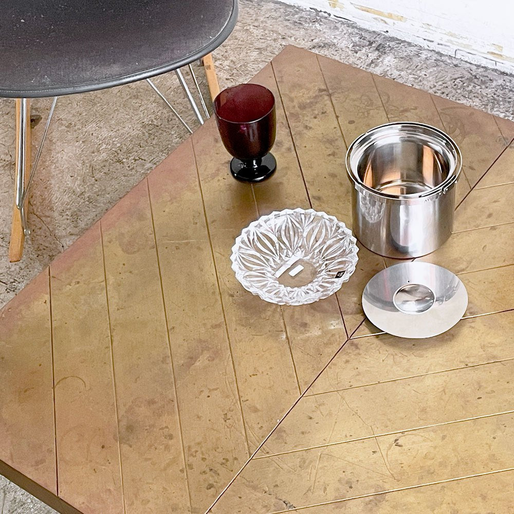 トムディクソン Tom Dixon ア・ブラスマウンテッドシェブロン A brass-mounted chevron センターテーブル コーヒーテーブル ゴールドブラス 真鍮 ■
