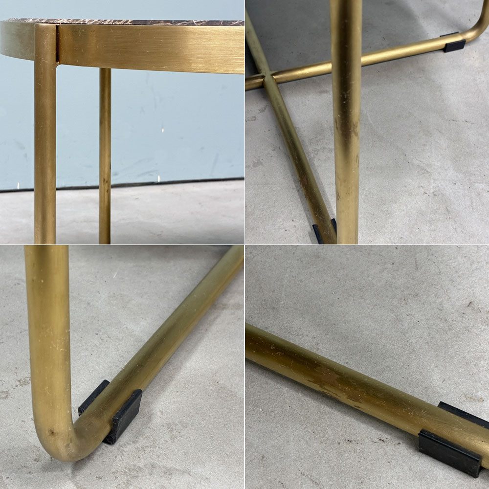 クラッシュゲート CRASH GATE ノットアンティークス Knot antiques マーブル コーヒーテーブル モダン Φ60cm ◎
