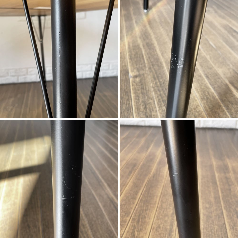 クラッシュゲート CRASH GATE イージーライフ EASY LIFE ミース MEATH ダイニングテーブル ライブエッジ天板 No.5脚 W140cm オーク材 展示品 定価:¥103,400- ◎