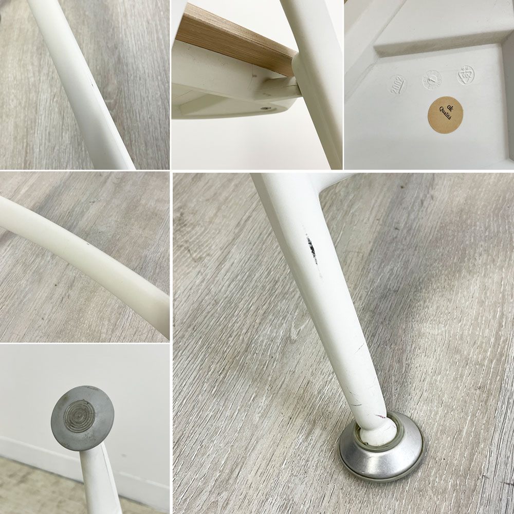 カルテル kartell ドリーチェア Dolly Chair プライウッドシート ホワイトウォッシュ 折りたたみ アントニオ・チッテリオ イタリア 希少廃番 ●
