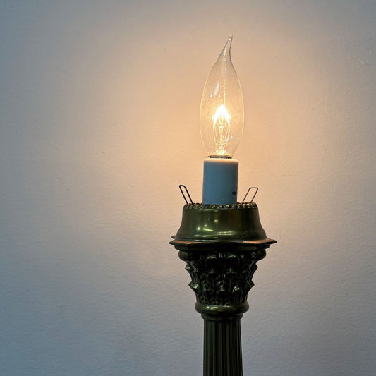 ローラアシュレイ Laura Ashley 真鍮製 テーブルライト ランプベース シェード無し アールデコ B ●