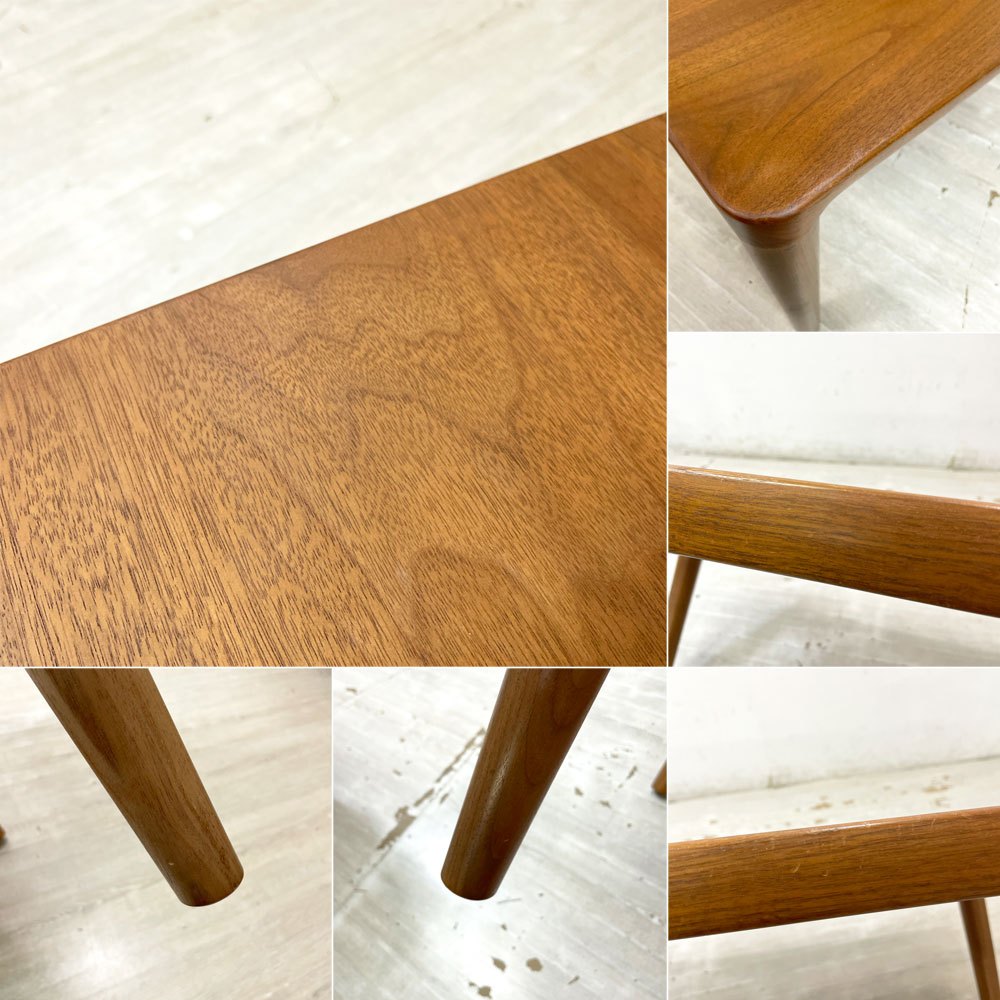 家具蔵 KAGURA エミネント EMINENT ローテーブル ウォールナット無垢材 W105cm クラフト家具 国産家具 天板再塗装品 ●