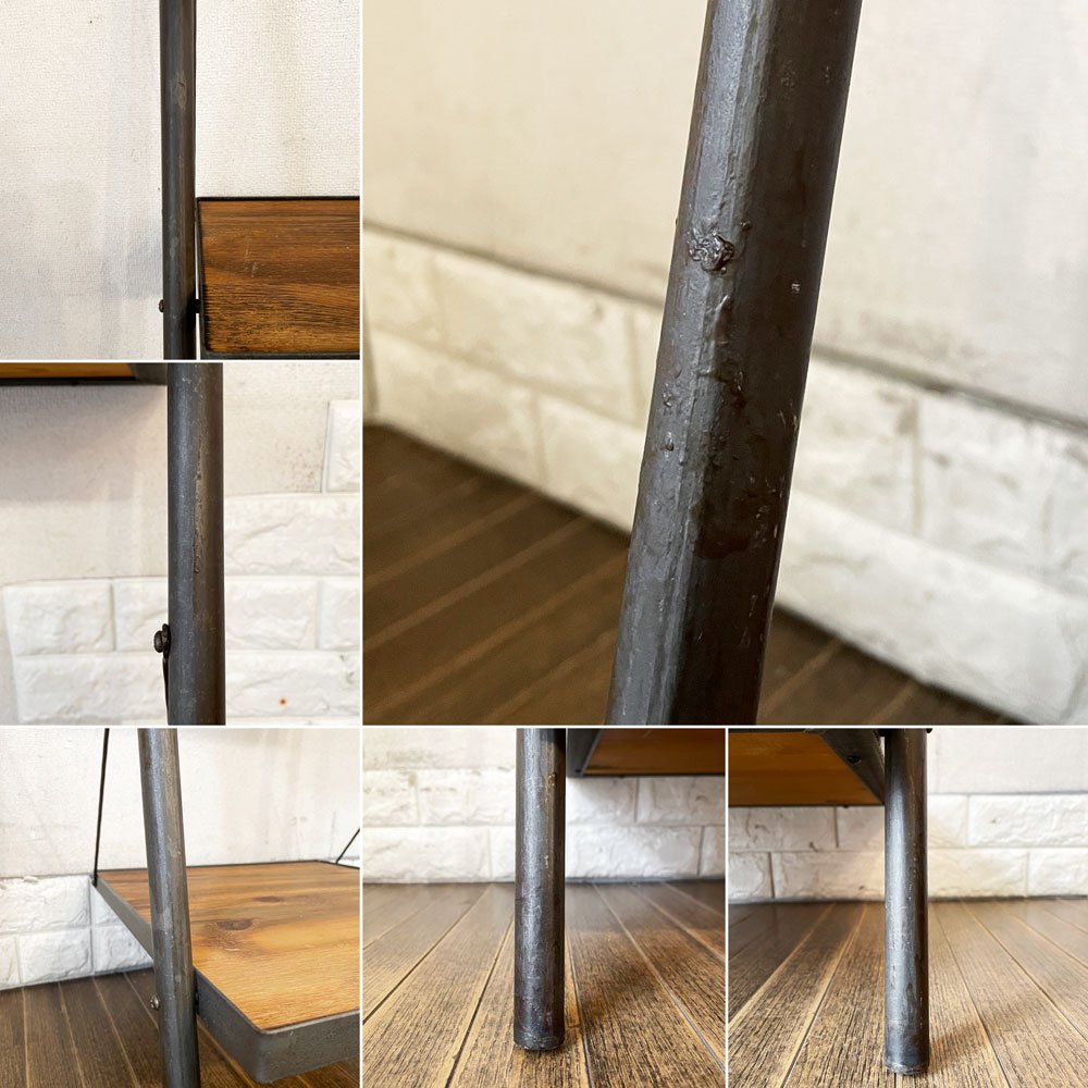ジャーナルスタンダードファニチャー j.s.F シノン CHINON LADDER SHELF ラダーシェルフ ディスプレイラック 4段 杉古材 インダストリアル 定価¥45,100- 廃番 ◎