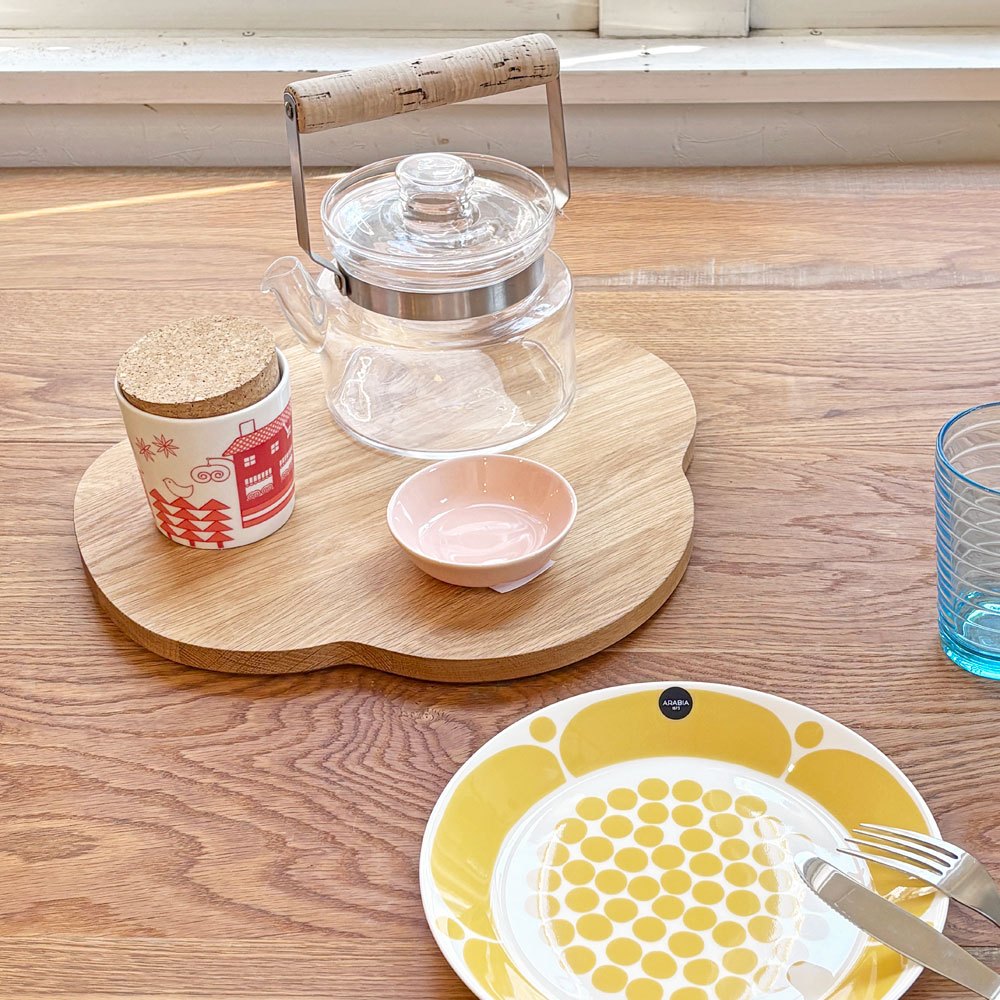 イッタラ iittala 木製 サービングプラター トレイ 339×346mm オーク材 アルヴァ・アアルト Alvar Aalto 北欧食器 ●