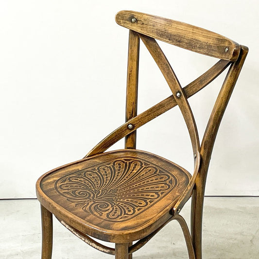 トン TON クロスバック ベントウッドチェア CrossBack Bentwood chair ダイニングチェア 曲木椅子 ビーチ材 チェコ製 ●