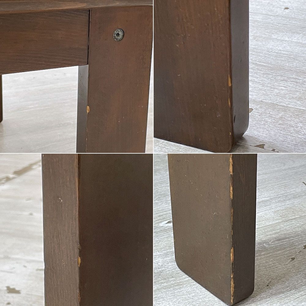 日本楽器会社製 現ヤマハ YAMAHA ビンテージ ローテーブル メラミントップ W120cm レトロデザイン 古家具 昭和レトロ ●