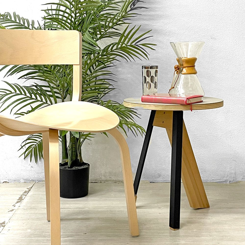 石巻工房 Ishinomaki Laboratory 工房 コーヒーテーブル KOBO COFFEE TABLE リノリウム天板 芦沢啓治 ●