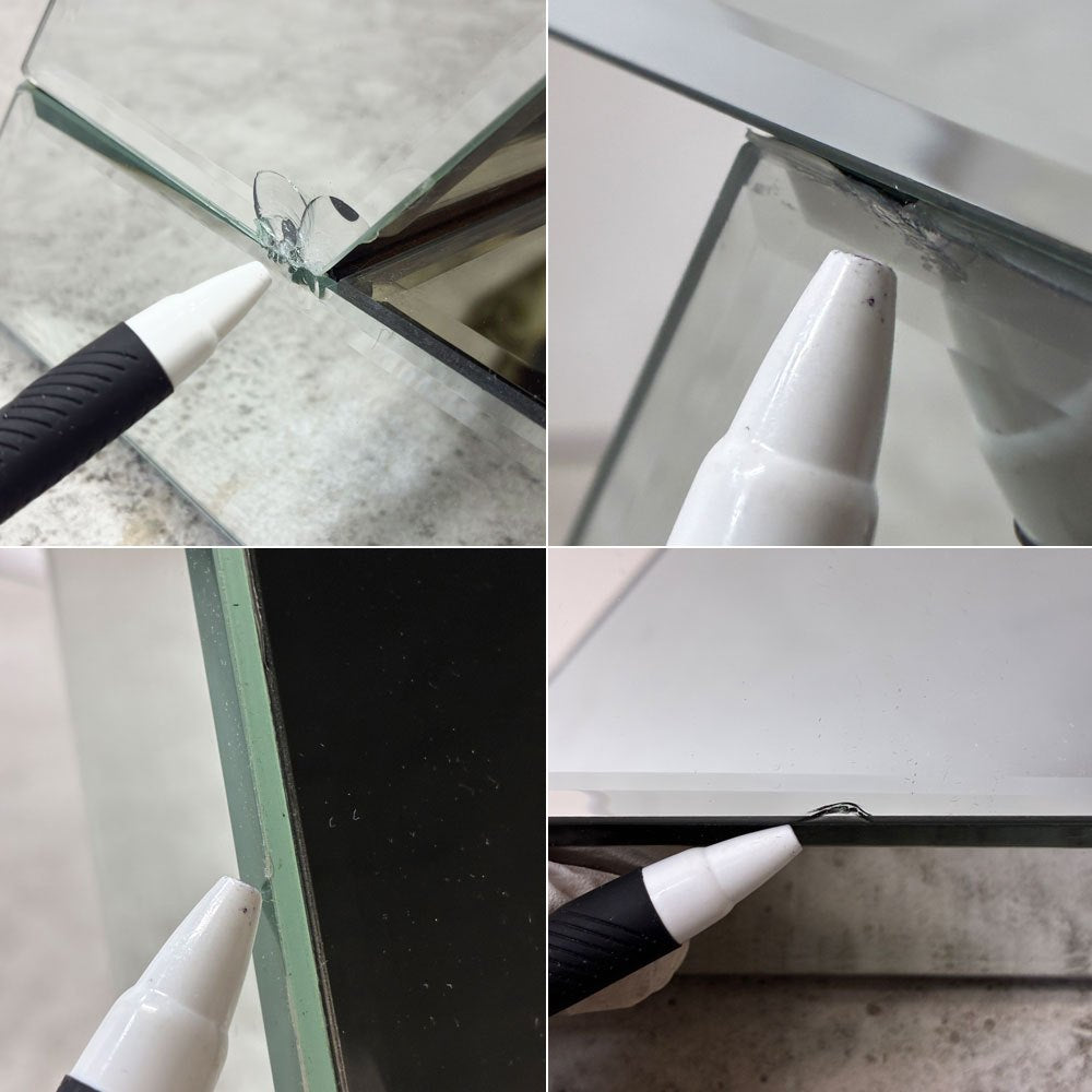 カレ KARE ラグジュアリー Zサイドテーブル LUXURY Z sidetable ミラー張り コーヒーテーブル ベッドサイド ドイツ 廃番 ●