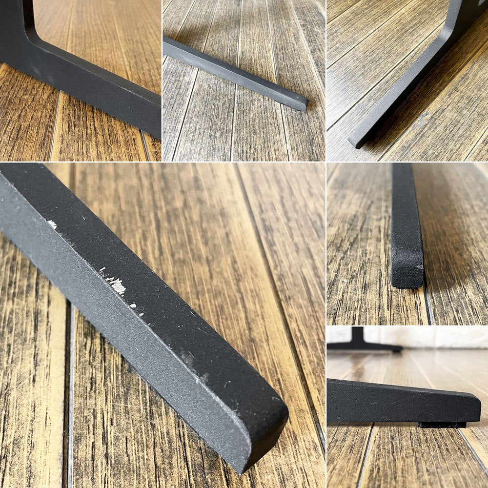リラックスフォーム RELAXFORM カルゴ CARGO サイドテーブル Lサイズ W90cm ブラックストーン スチール脚 モダンスタイル 関家具 定価¥36,800- ◎