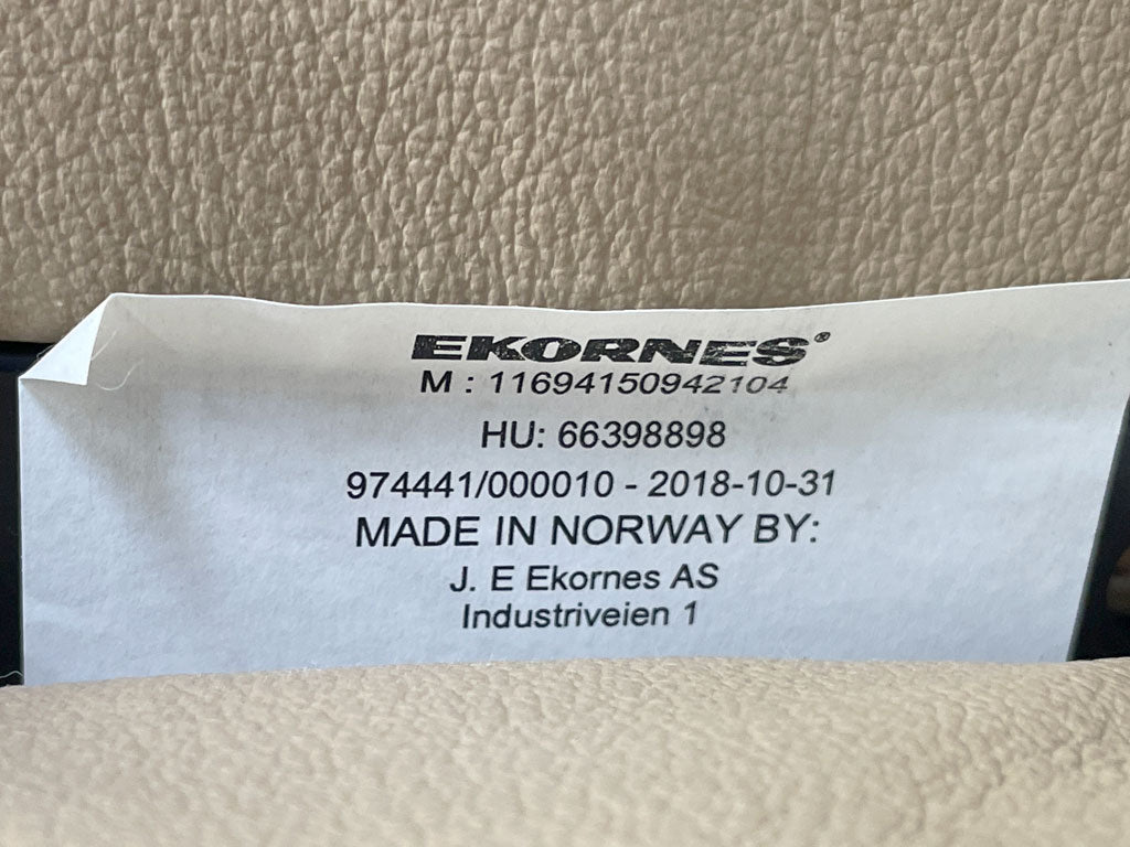 エコーネス EKORNES レノ RENO ストレスレスチェア stressless リクライニングチェア&オットマン付 パロマレザー ヘッドレスト高さ調整 〓