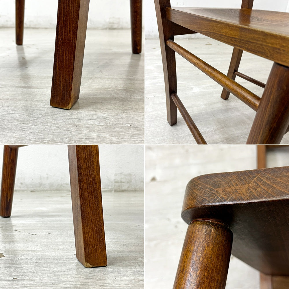 パシフィックファニチャーサービス P.F.S ミッションチェア MISSION CHAIR ビーチ無垢材 チャーチチェア 廃番 A●