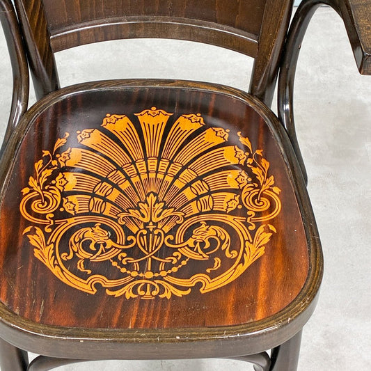 ビンテージ Vintage ベントウッド アームチェア 曲木 板座 店舗什器 アンティーク ◎