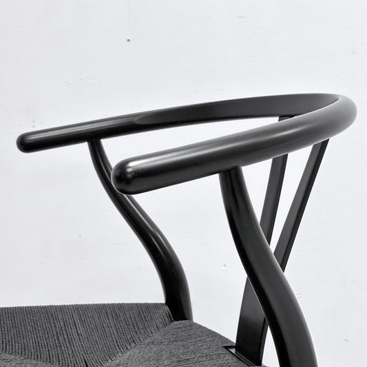 カールハンセン&サン Carl Hansen & Son CH24 Yチェア ブラックラッカー×ブラックペーパーコード ビーチ材 ハンス・J・ウェグナー デンマーク 北欧家具 日本仕様サイズ ●