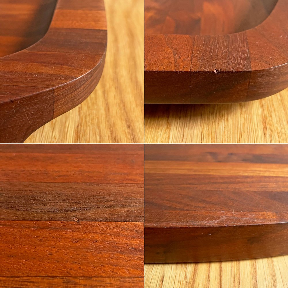 グラッドマーク Gladmark Burbank California カッティングボード トレイ ブラックウォールナット無垢集成材 USビンテージ ミッドセンチュリー ♪