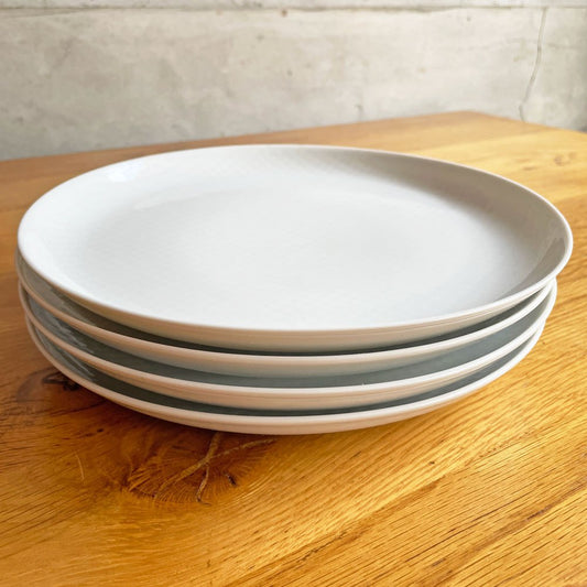 ボダノバ boda nova チェス Chess プレート 24.5cm 4枚セット ホワイト シグネ・ペーション・メリン Signe perssion Merin スウェーデン ビンテージ 北欧食器 ♪