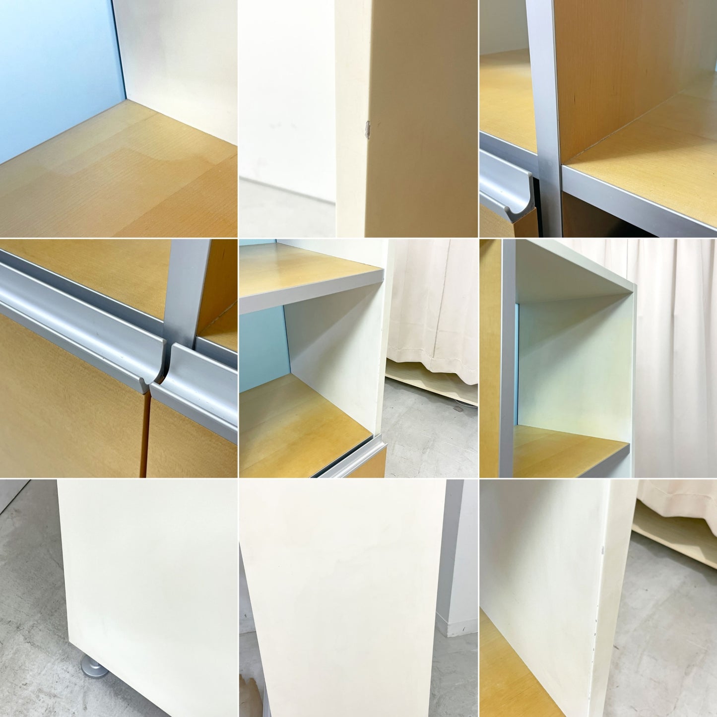 ウィルクハーン Wilkhahn ミナモ Minamo ファイリングシェルフ Filing Shelf ビーチ材 アルミフレーム アクリルパネル 2ドロワー 2列4段 コクヨ取扱い ●