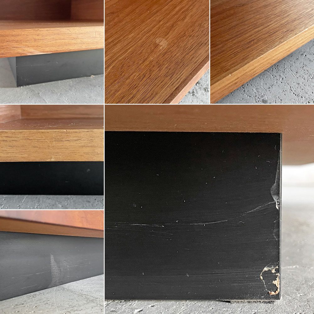 サンコー SUNKOH プロント PRONTO Living Table リビングテーブル ウォールナット無垢材 W120cm 長方形 森宣雄 カタログ定価¥123,000- 廃番 〓