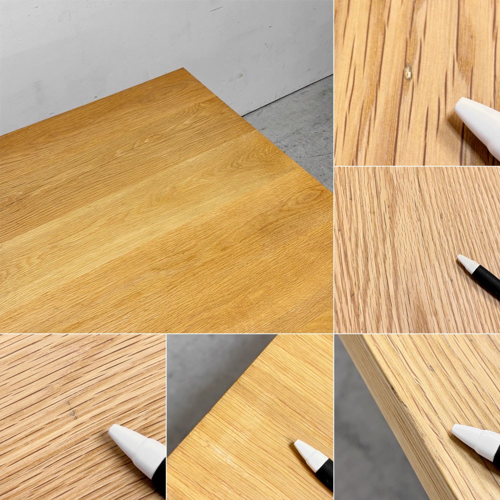 無印良品 MUJI リアルファニチャー REAL FURNITURE ダイニングテーブル オーク材 シンプル ナチュラルテイスト W165cm ●
