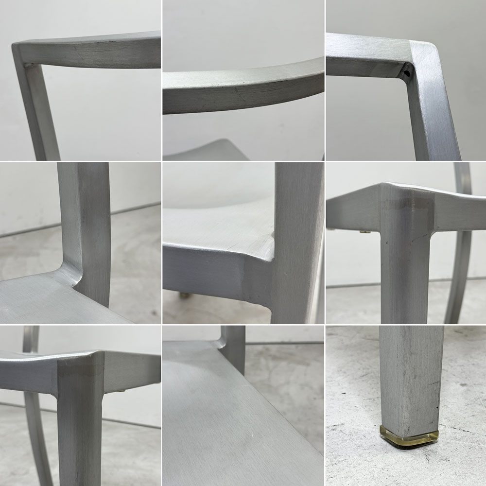 エメコ emeco アイコンチェア ICON CHAIR フィリップ・スタルク Philippe Starck デザイン アルミニウム 光沢なし 米国 定価¥138,600-●