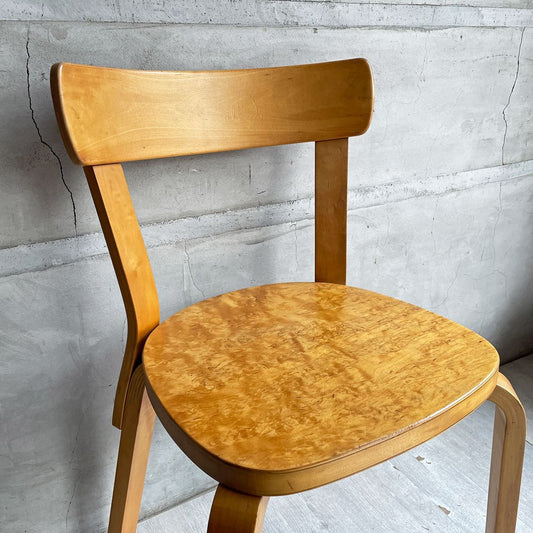 アルテック artek チェア69 ダイニングチェア カーリーバーチ材 スウェーデン製 40年代 ビンテージ 希少 アルヴァ・アアルト ♪