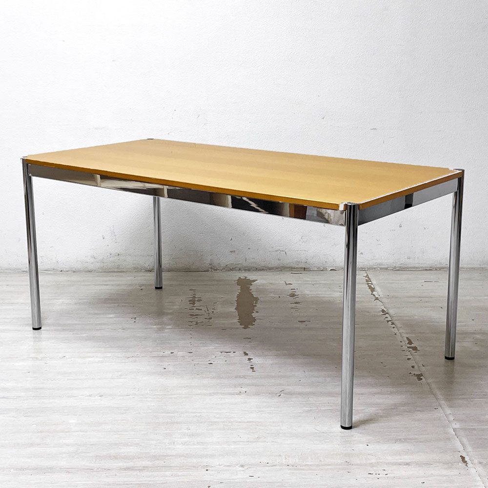 USMハラー USM Haller モジュラーファニチャー USMハラーテーブル ダイニングテーブル W150cm ビーチ材天板 スクエア天 –  TOKYO RECYCLE imption