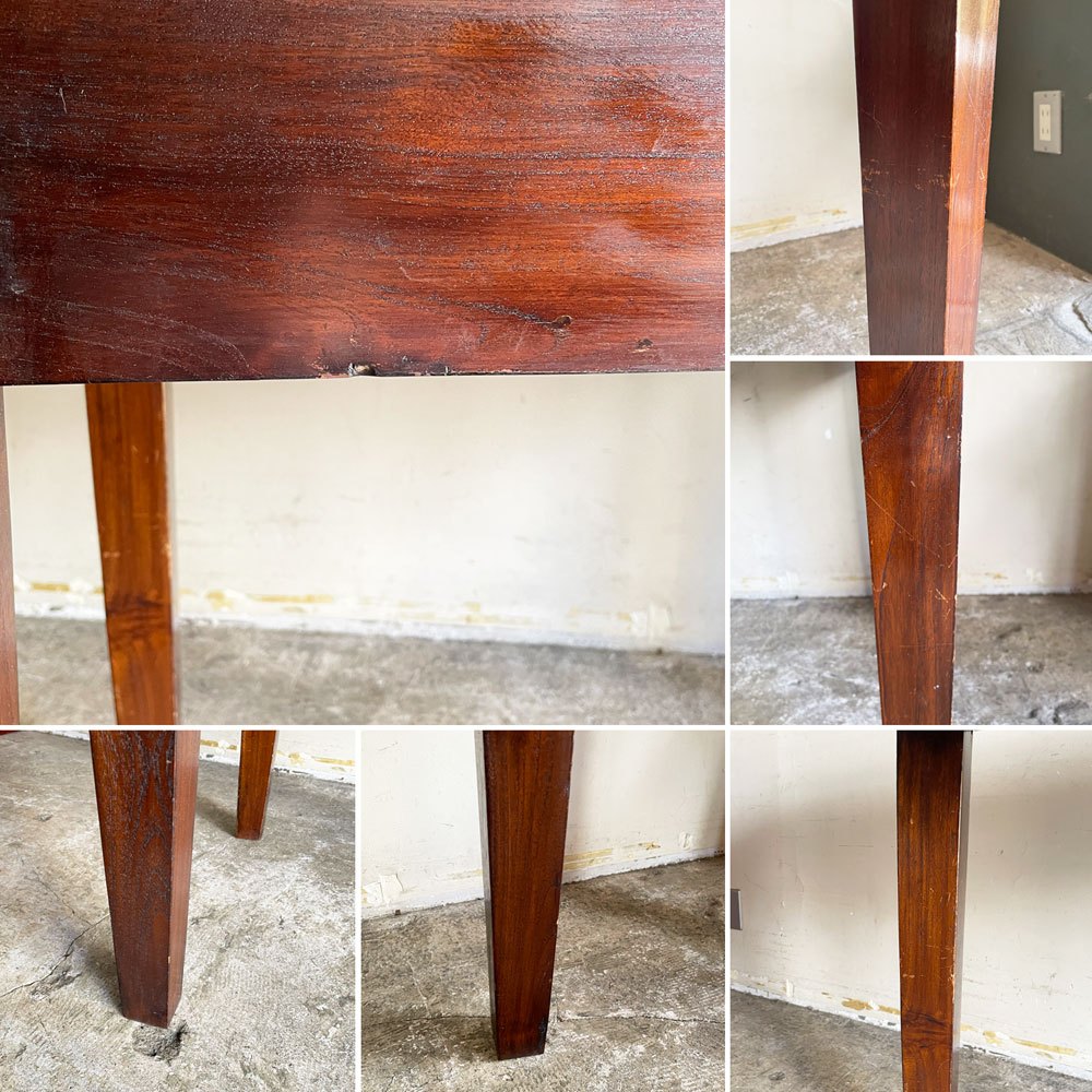 アジアン家具 無垢材 デスク 1ドロワー W105cm ソリッドウッド ビンテージスタイル ■