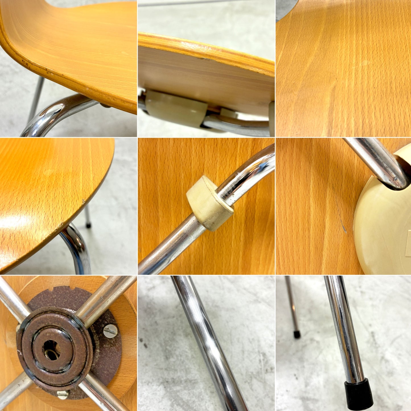 フリッツハンセン Fritz Hansen 3101 アリンコチェア アントチェア 4本脚 ナチュラルビーチ ラッカー仕上げ アルネ・ヤコブセン B ●