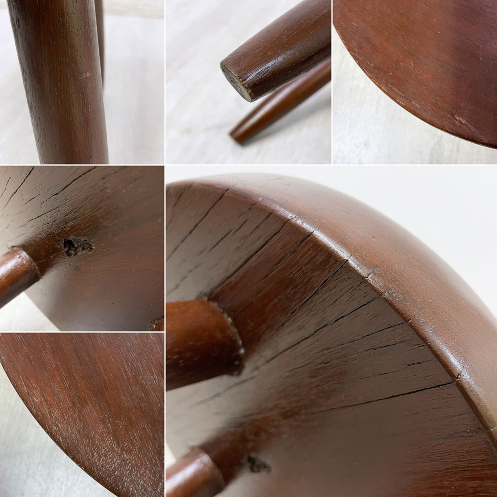 シャルロット・ペリアン Charlotte Perriand ベルジェスツール Berger Stool 無垢材 50's ビンテージ ●